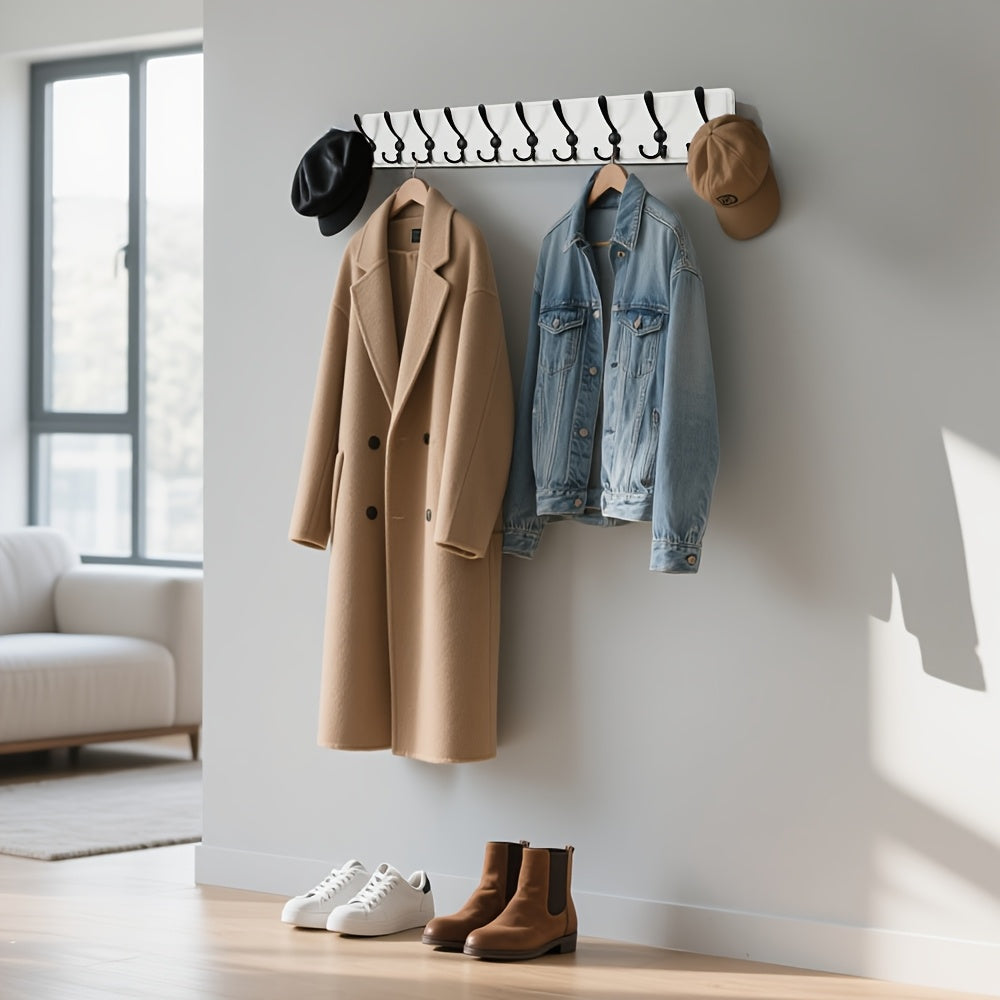 Grand porte manteau mural