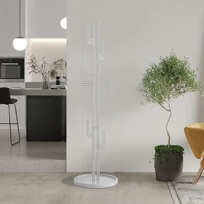 porte manteau cactus blanc