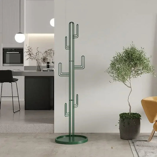 porte manteau cactus vert