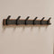 porte manteau mural bois et noir