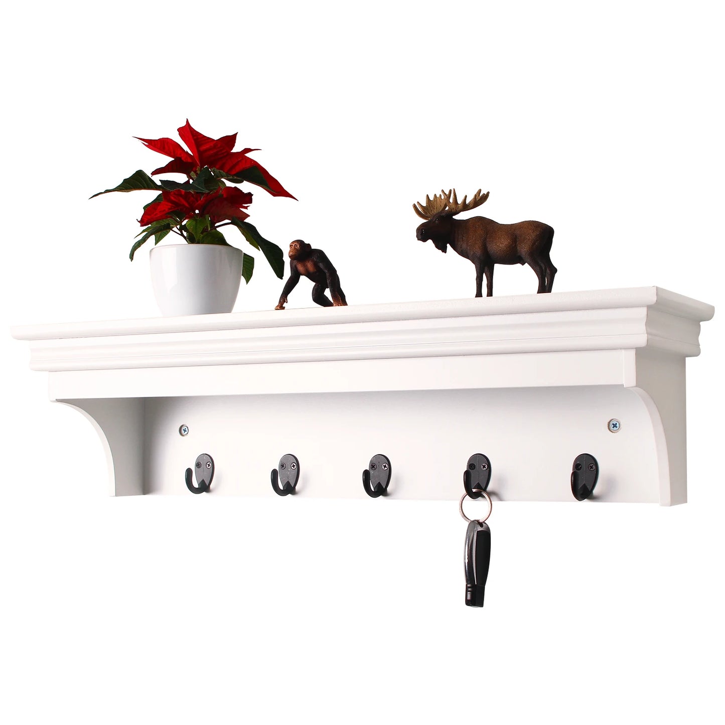 porte manteau mural blanc