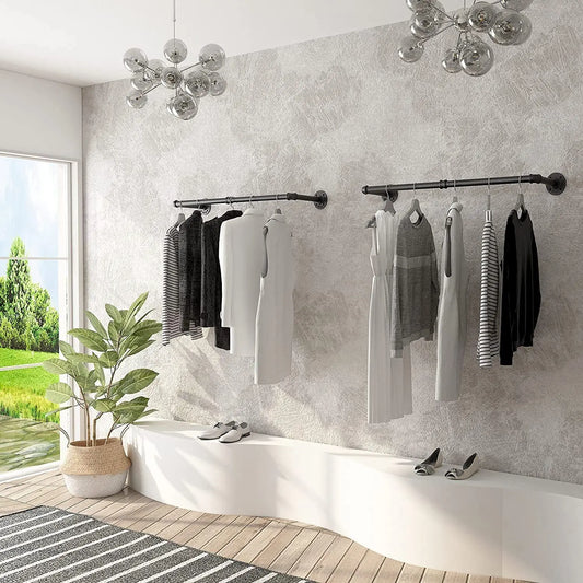 barre porte manteau metal