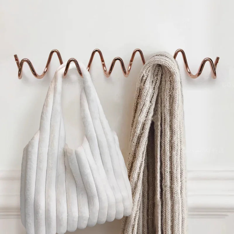 patère porte manteau original or rose