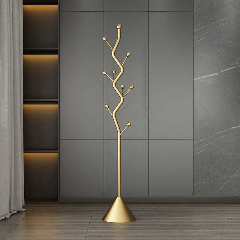 porte manteau arbre design doré