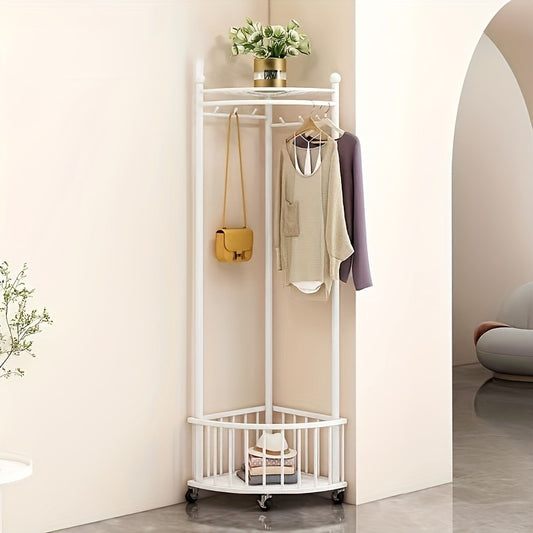 porte manteau d'angle blanc