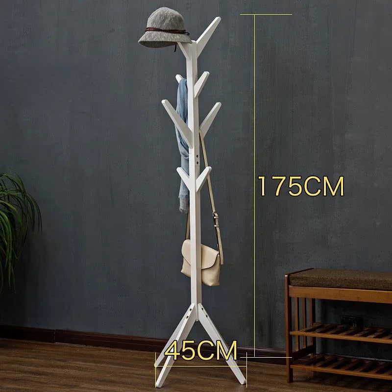 porte manteau en bois blanc