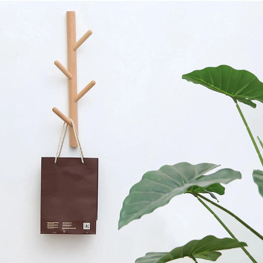 porte manteau en forme d'arbre mural naturel