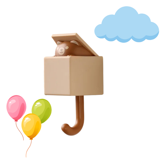 porte manteau maternelle original ours brun