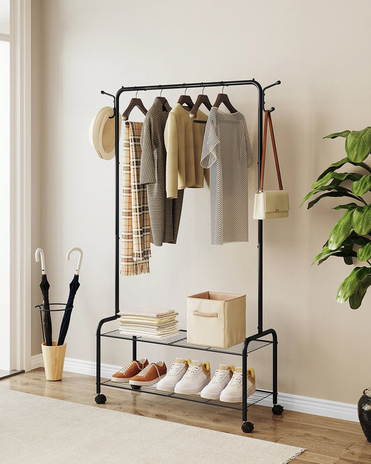 porte manteau mobile noir