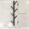 porte manteau mural arbre gris peint