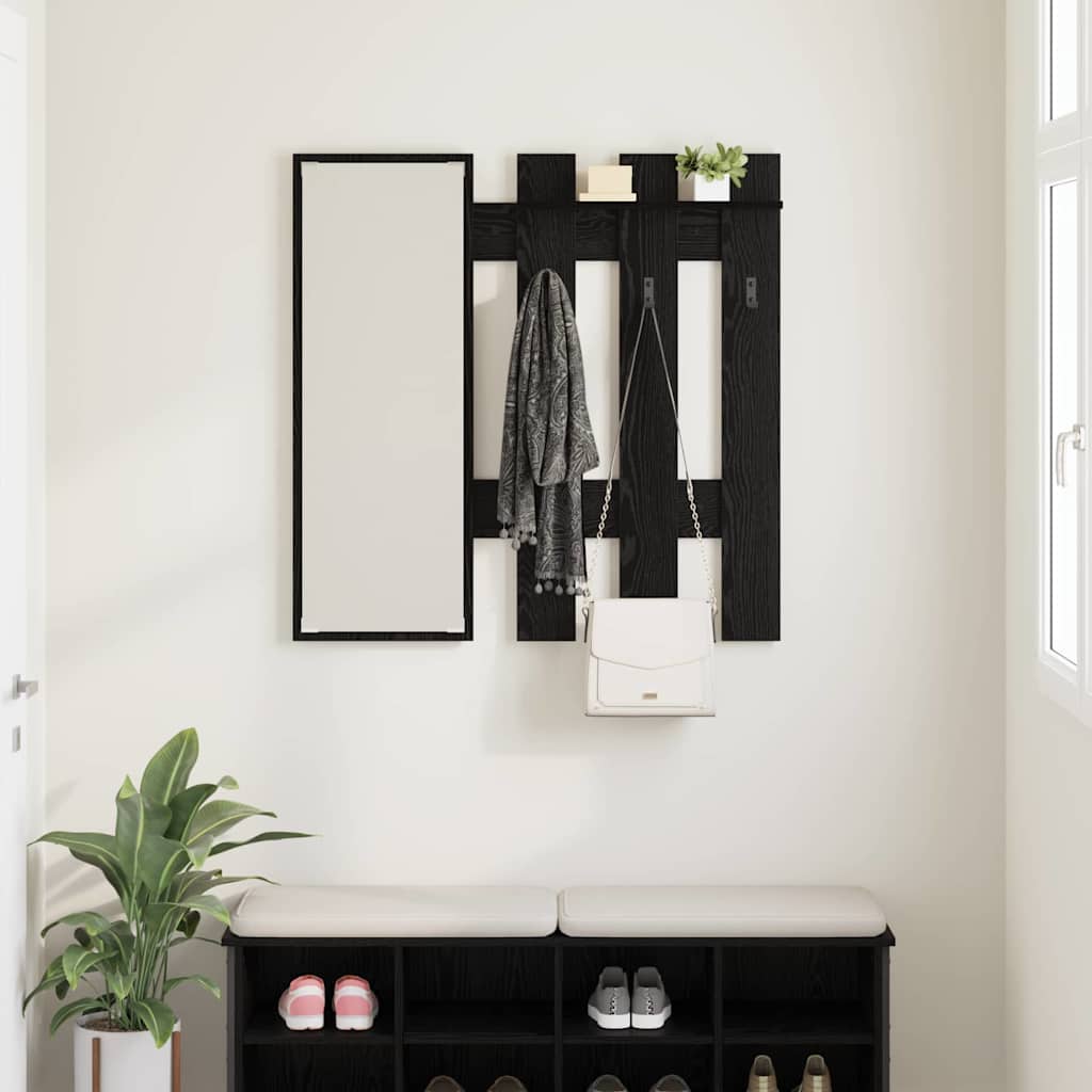 porte manteau mural avec miroir