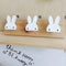 porte manteau mural bebe lapin blanc