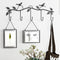 porte manteau mural horizontal noir