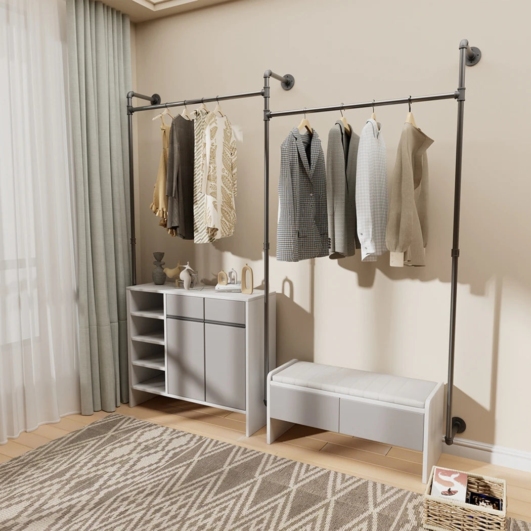 porte manteau mural industriel noir