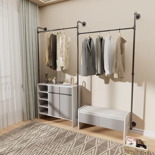 porte manteau mural industriel noir