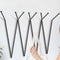 porte manteau mural metal design noir