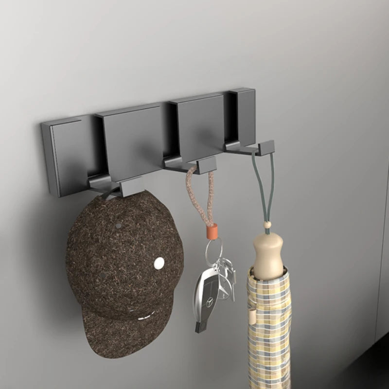 porte manteau mural sans percer gris 3 crochets