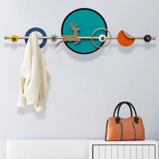 porte manteau patère design bleue