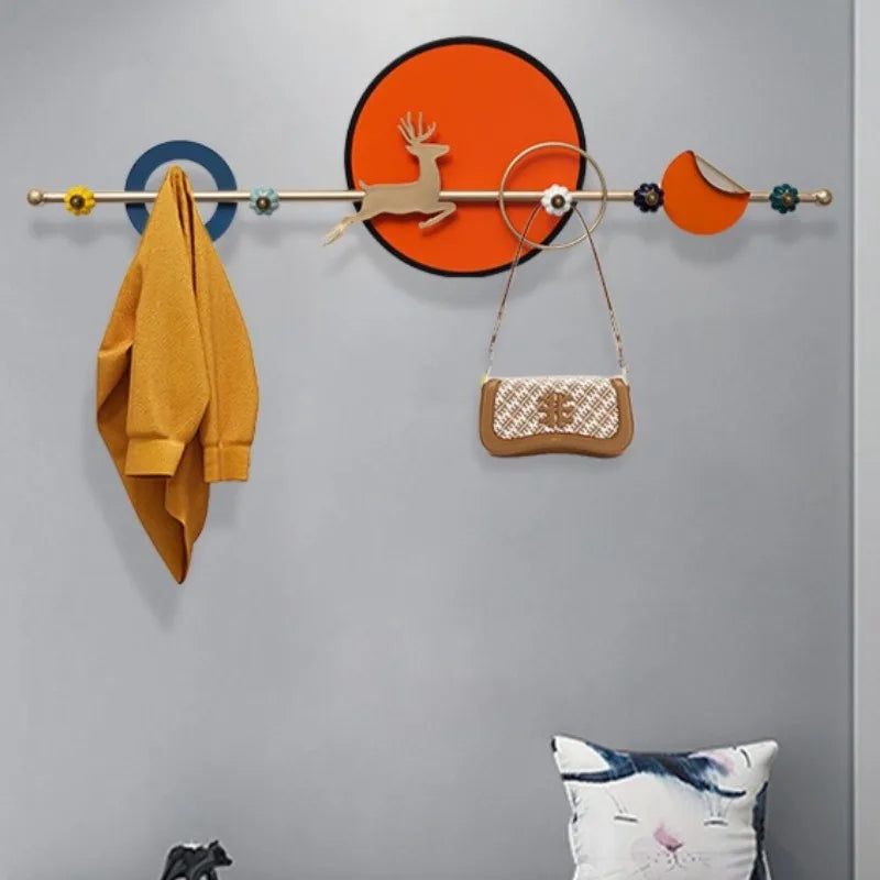 porte manteau patère design rouge