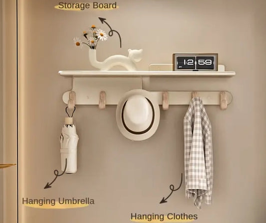 porte manteau petit espace blanc crème