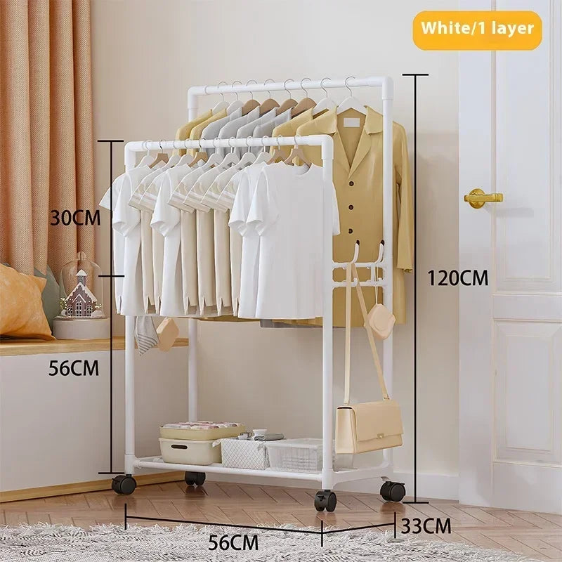 porte manteau portant vestiaire blanc 1 couche