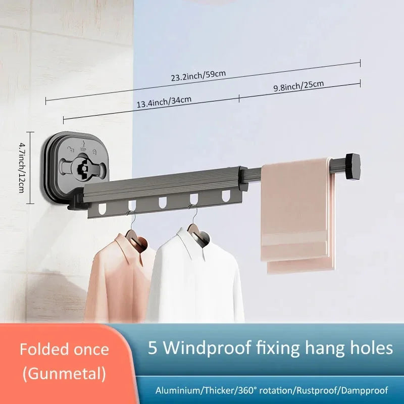 porte manteau retractable modèle 1
