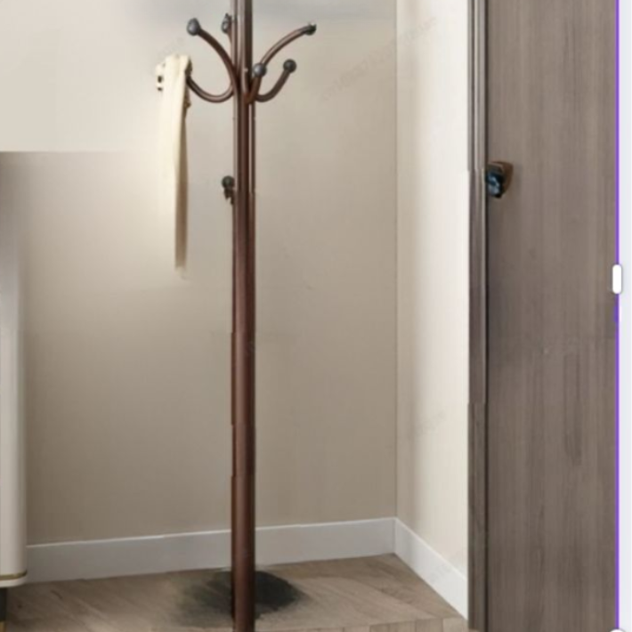 porte manteau vintage marron