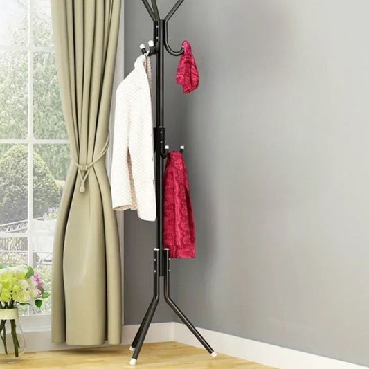 porte manteaux pour entrée noir 9 crochets