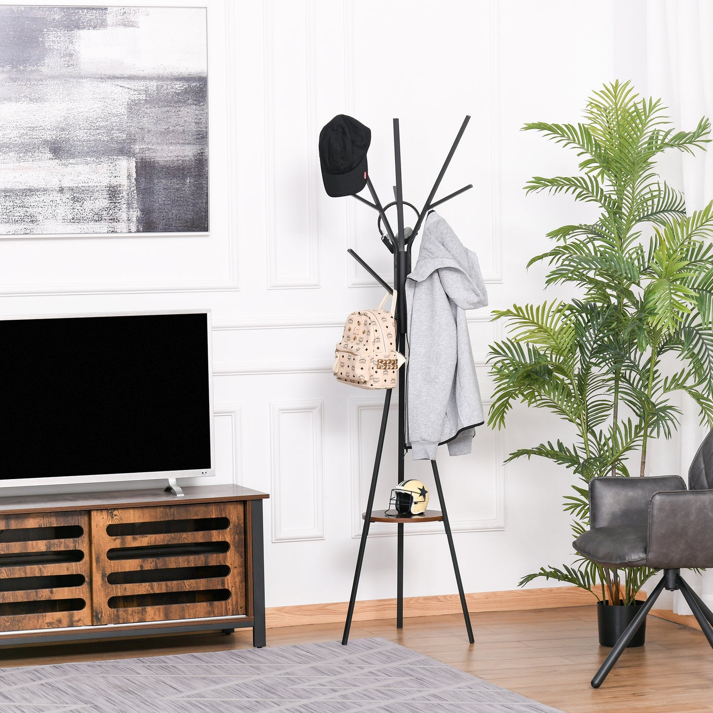 Porte manteau sur pied original