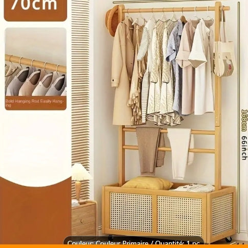 Porte manteau en rotin