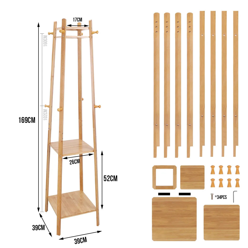 porte manteau design bois
