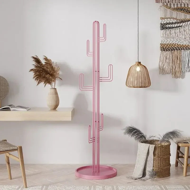 porte manteau cactus rose