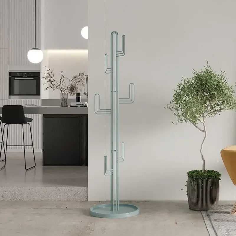 porte manteau catcus bleu ciel