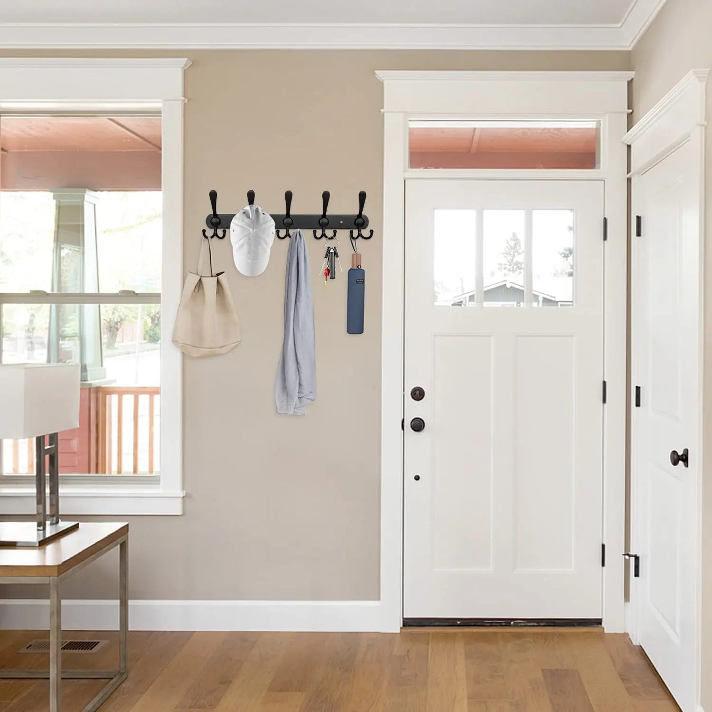 porte manteau mural noir