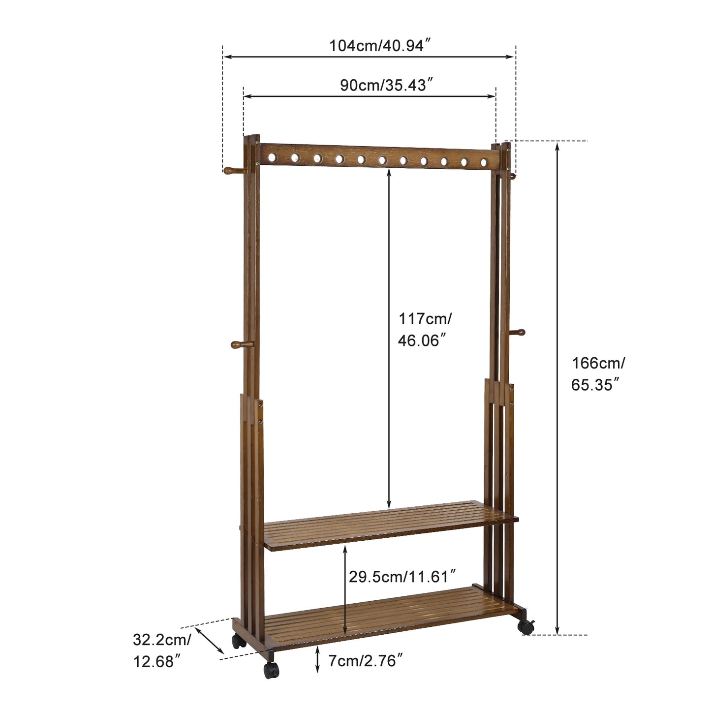 meuble porte manteau en bois
