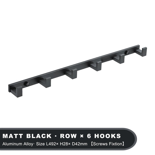 Patère porte manteau noir
