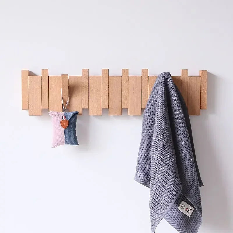 patere porte manteau bois