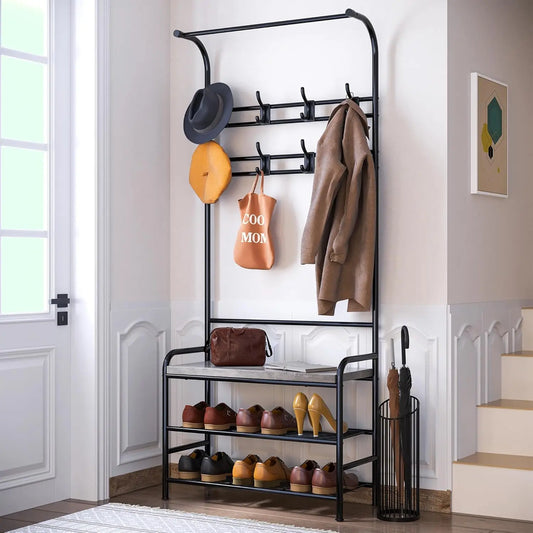 meuble d'entrée  avec porte manteau