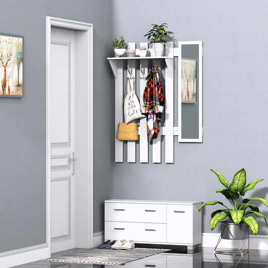 porte manteau mural avec miroir