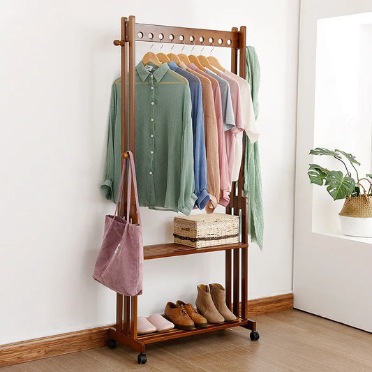 meuble porte manteau en bois
