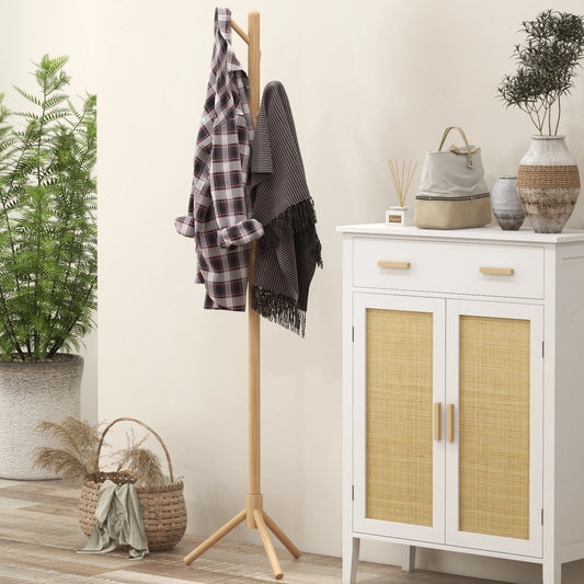 porte manteau en bois naturel