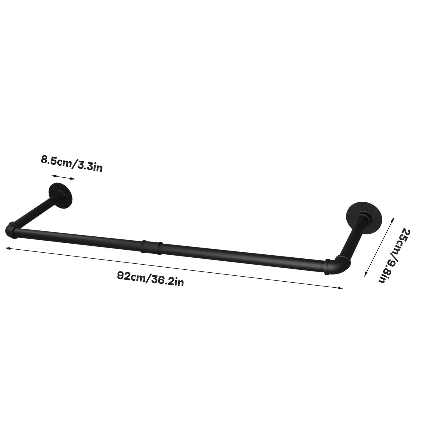 barre porte manteau metal