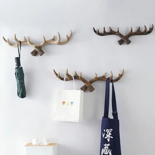 porte manteau mural bois de cerf