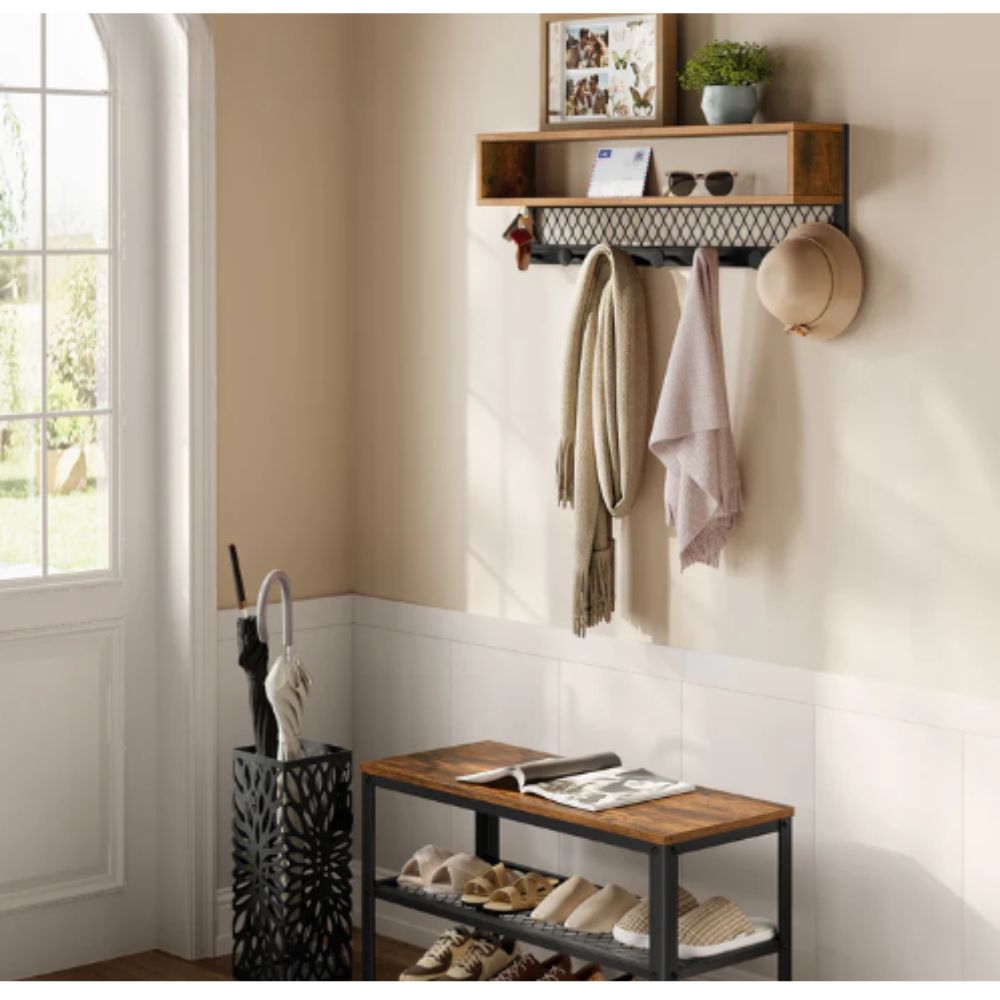 console d'entrée avec porte manteau