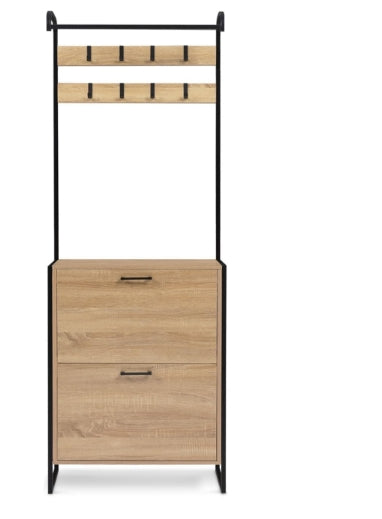 meuble porte-manteau chaussure fermé de face