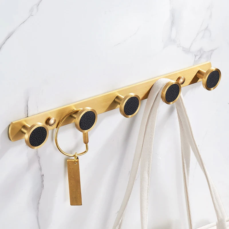 patère en laiton noire