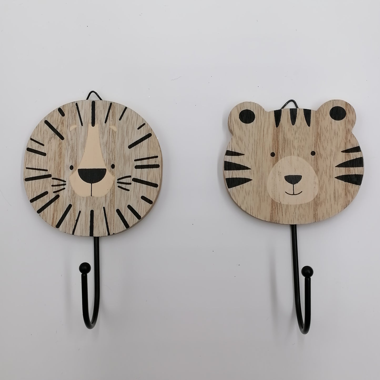 patère enfant lion et tigre