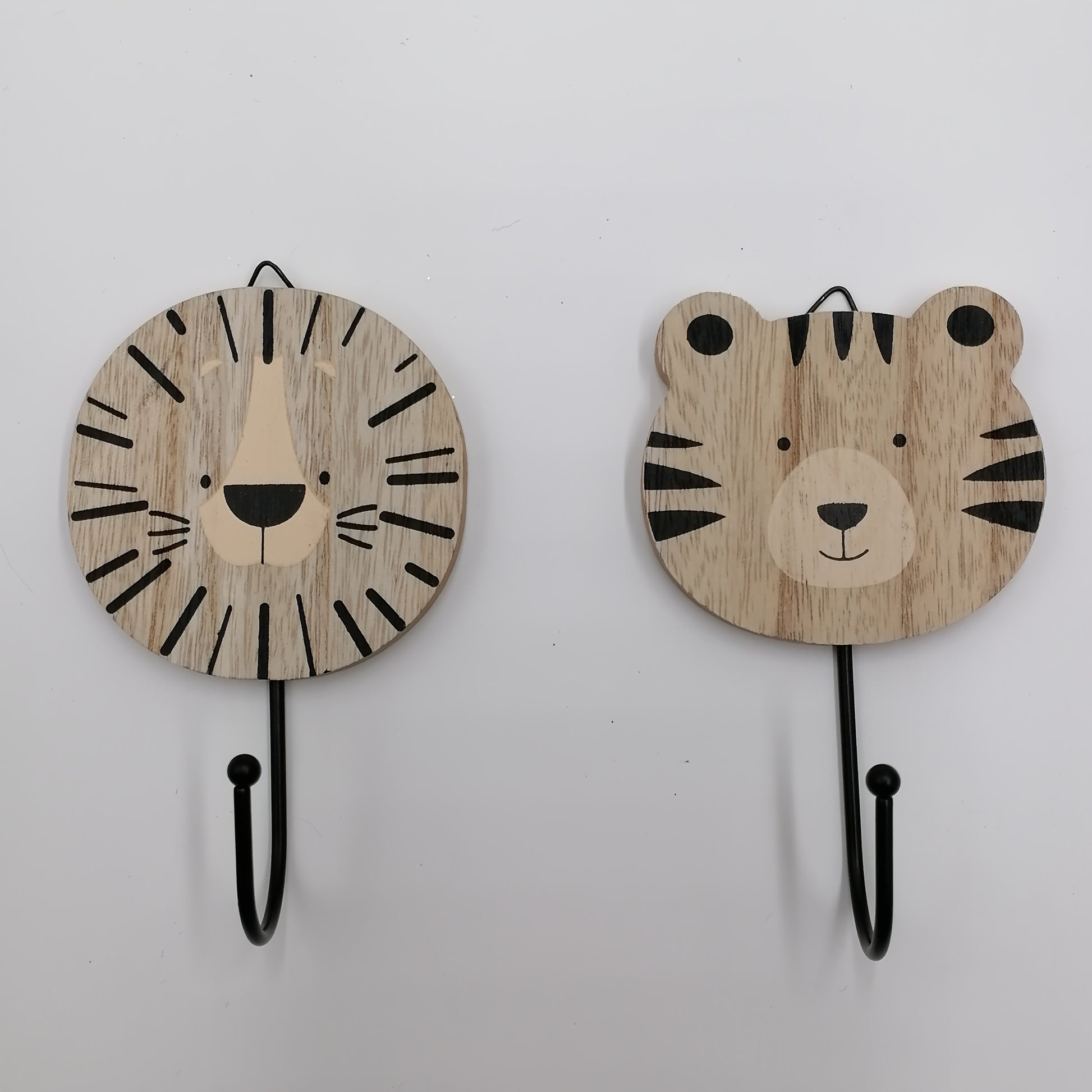 patère enfant lion et tigre