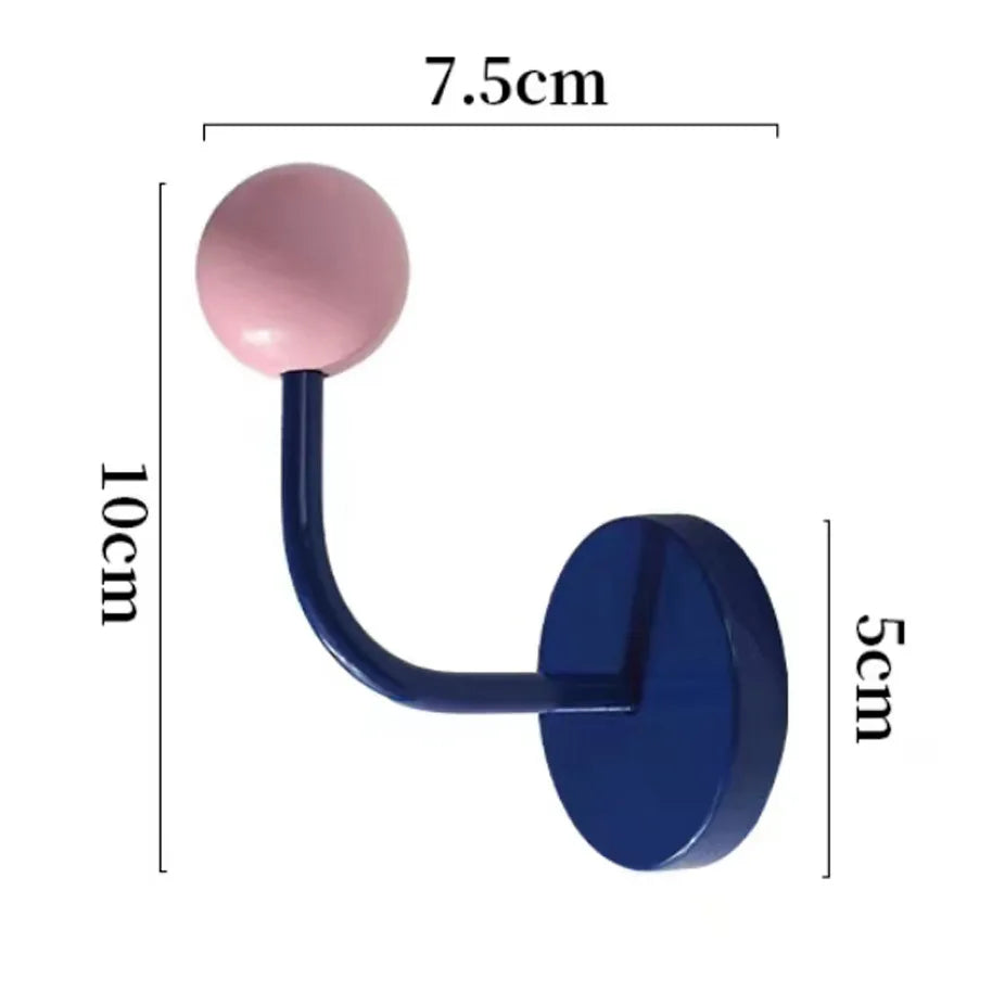 patère porte manteau aimanté bleu