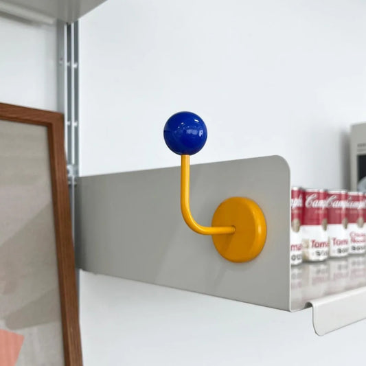 patère porte manteau aimanté jaune